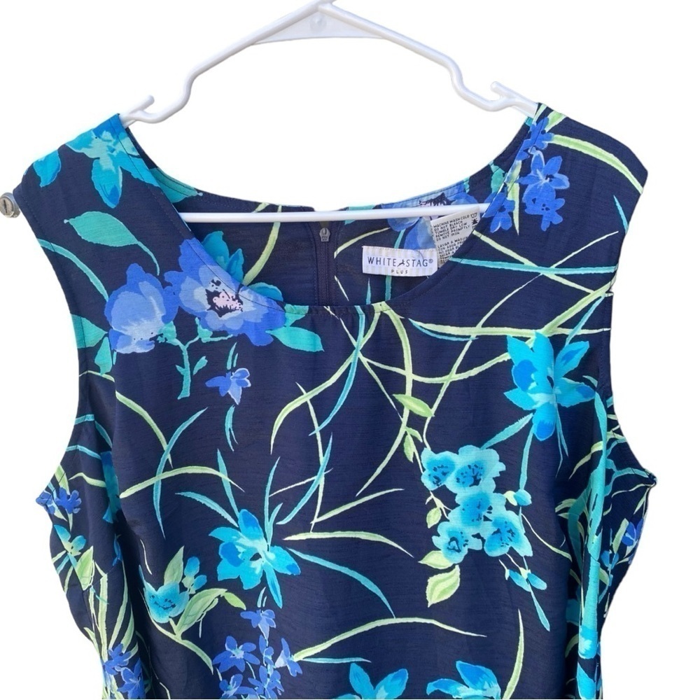 White Stag Womens Floral Aloha Sleeveless Dress I Size: 18W/20W - Picture 4 of 10